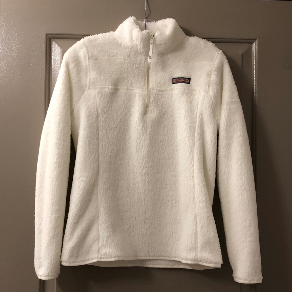 NWT Vineyard Vines White Plush Teddy Classic Shep Shirt